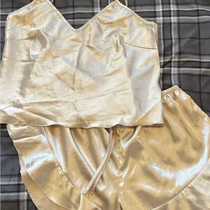 Champagne “Satin” Sleepwear Set
